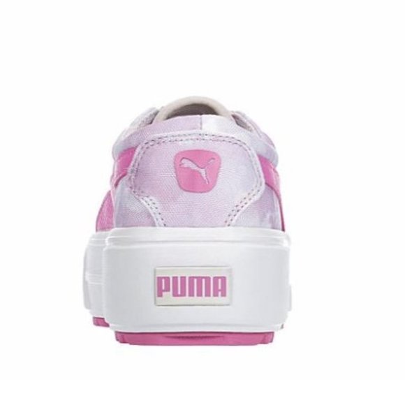 SOLD Puma KAIA Low Top Platform Women's Sneakers Casual Shoes White/Lavender Fog - Picture 4 of 6